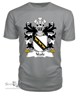 ScotsTee Veale (of St. Fagan’s, Glamorganshire) Coat Of Arms Family Crest Welsh Armorial T Shirt