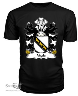 ScotsTee Veale (of St. Fagan’s, Glamorganshire) Coat Of Arms Family Crest Welsh Armorial T Shirt