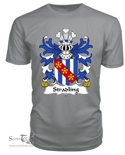 ScotsTee Stradling (of St. Donat’s, Glamorgan) Coat Of Arms Family Crest Welsh Armorial T Shirt