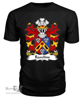 ScotsTee Rawlins (Bishop of St David’s) Coat Of Arms Family Crest Welsh Armorial T Shirt