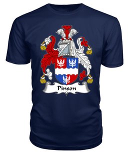 ScotsTee Pinson or Pynson Coat Of Arms Family Crest British Fleet T Shirt