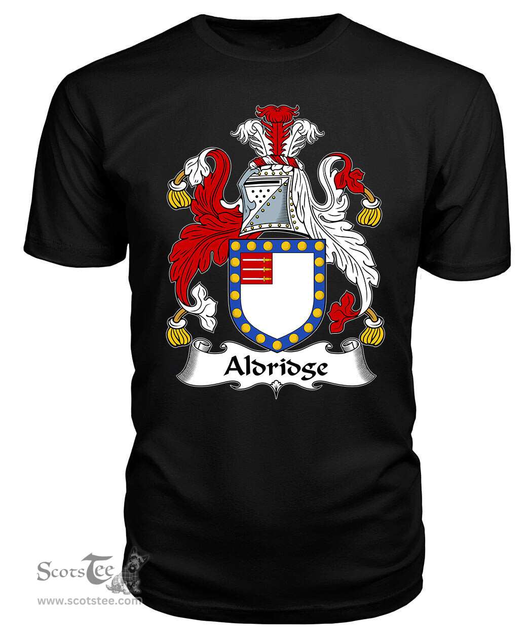 ScotsTee Aldridge Coat Of Arms Family Crest British Fleet T Shirt