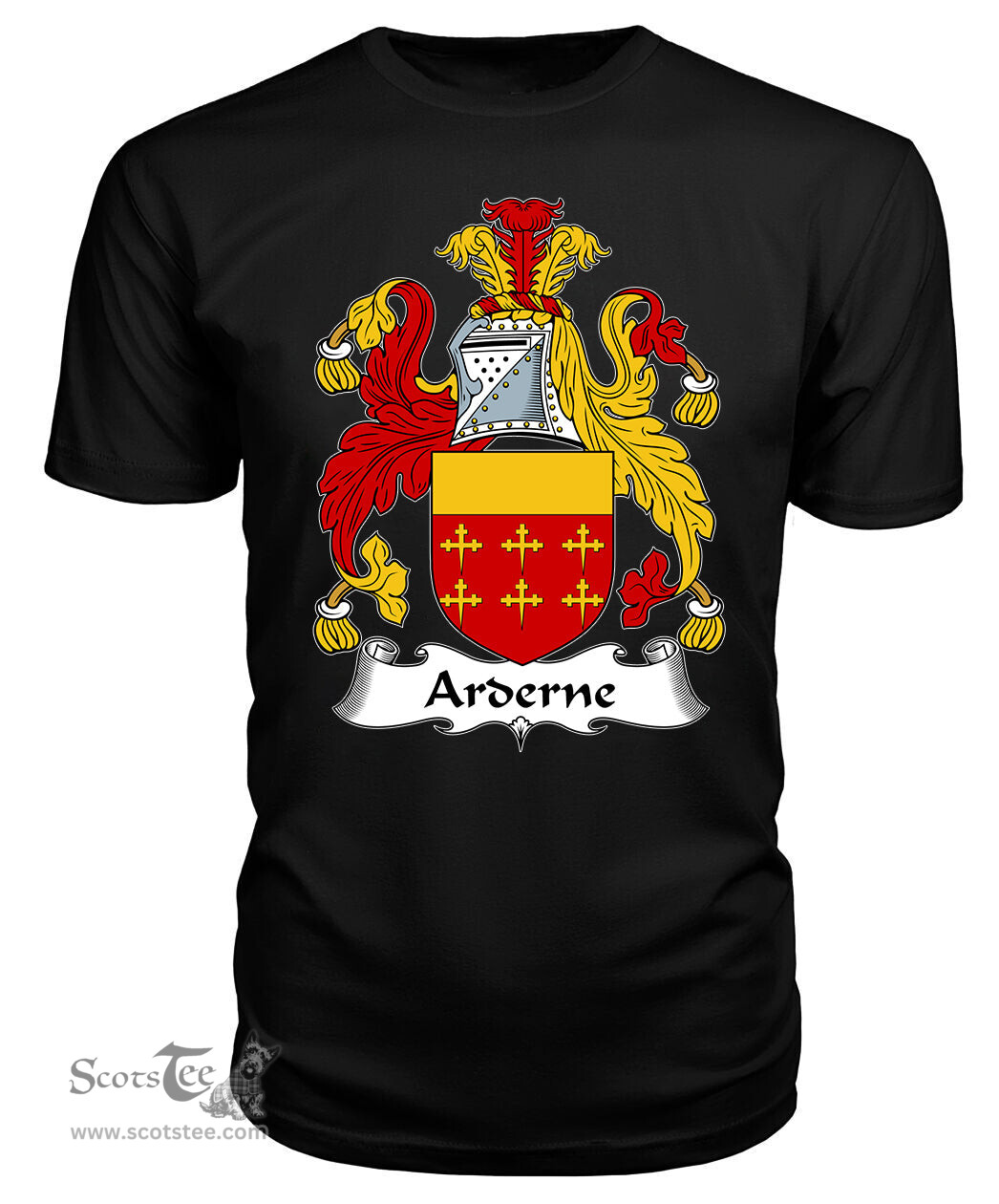 ScotsTee Arderne Coat Of Arms Family Crest British Fleet T Shirt