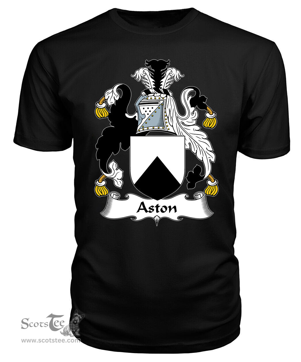 ScotsTee Aston Coat Of Arms Family Crest British Fleet T Shirt