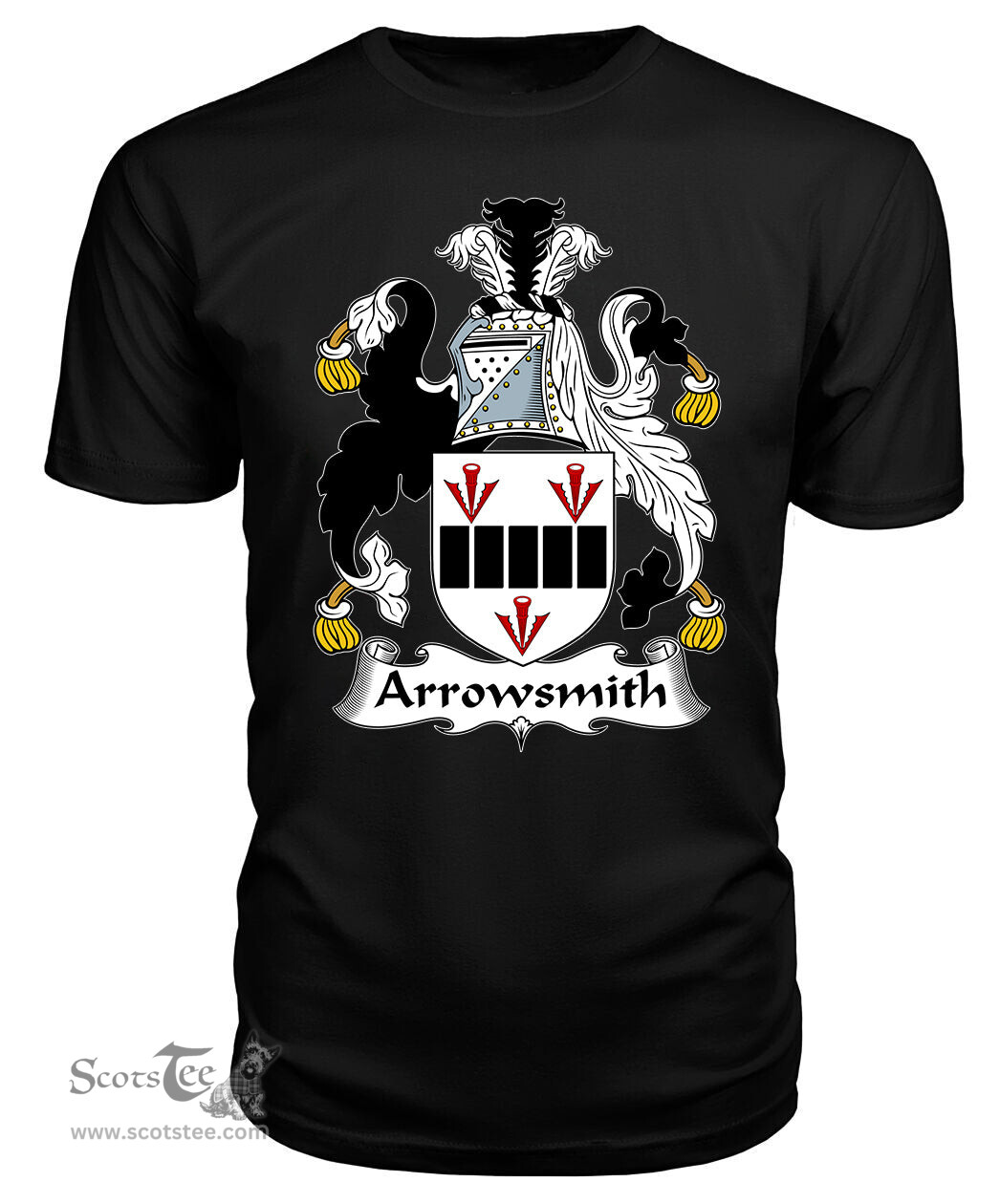 ScotsTee Arrowsmith Coat Of Arms Family Crest British Fleet T Shirt
