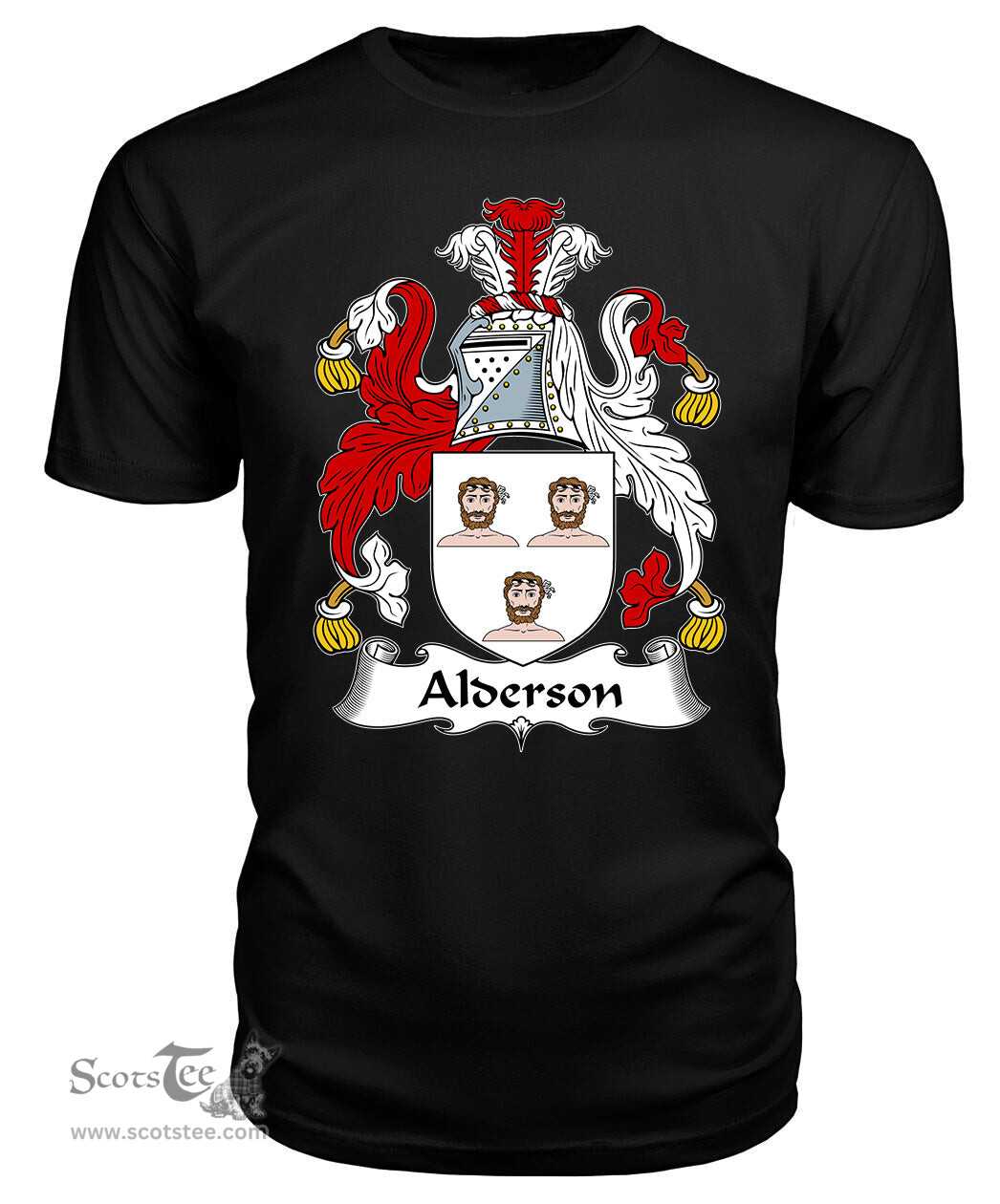 ScotsTee Alderson Coat Of Arms Family Crest British Fleet T Shirt