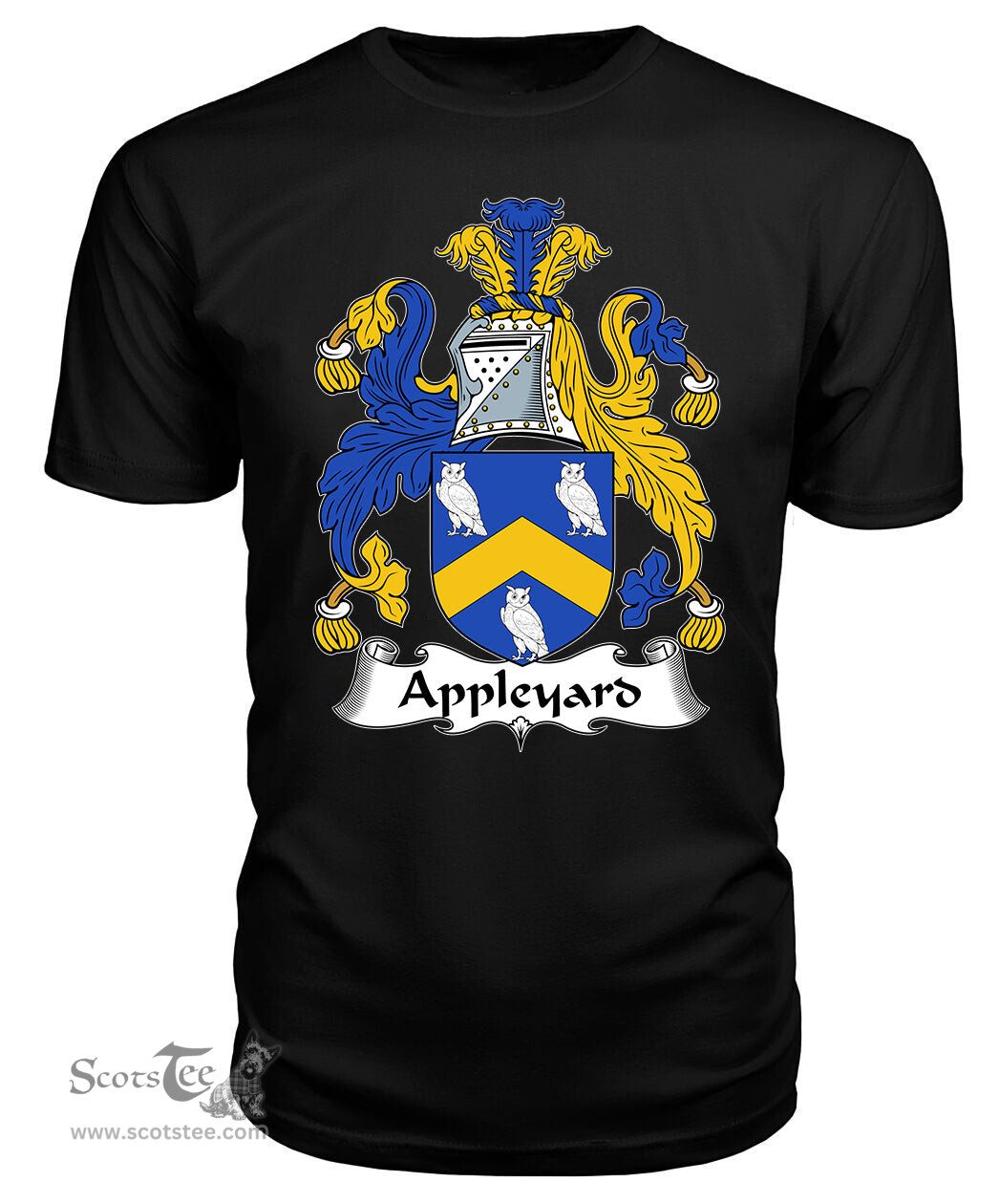 ScotsTee Appleyard Coat Of Arms Family Crest British Fleet T Shirt