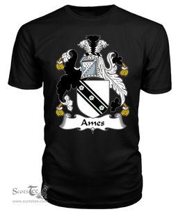 ScotsTee Ames Coat Of Arms Family Crest British Fleet T Shirt