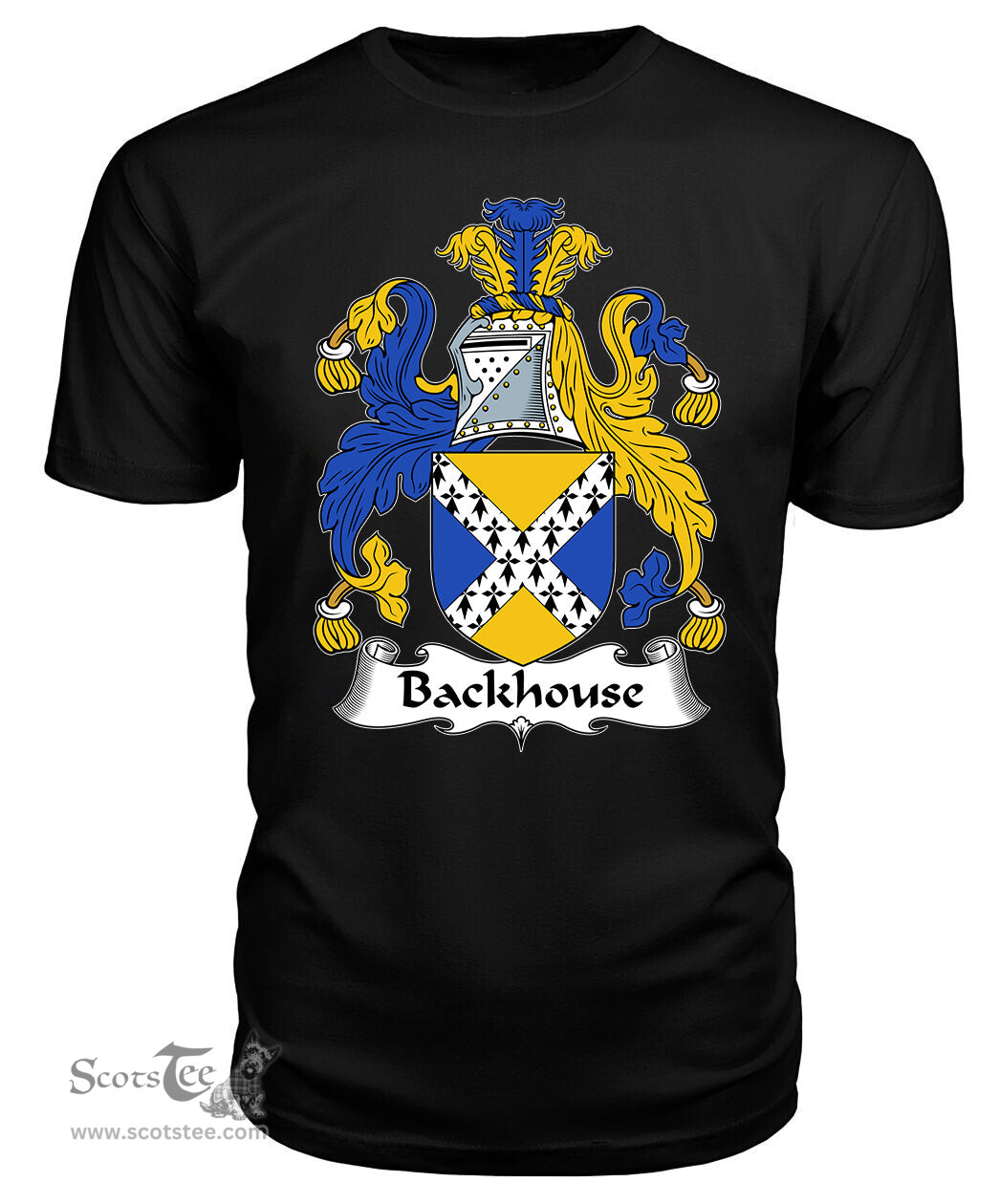 ScotsTee Backhouse Coat Of Arms Family Crest British Fleet T Shirt