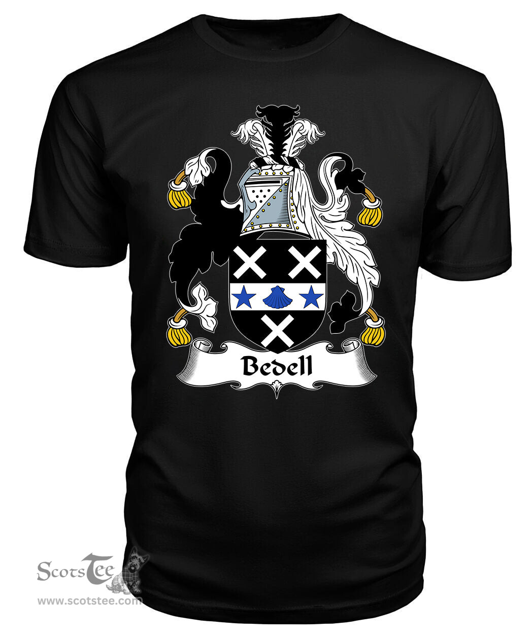ScotsTee Bedell Coat Of Arms Family Crest British Fleet T Shirt