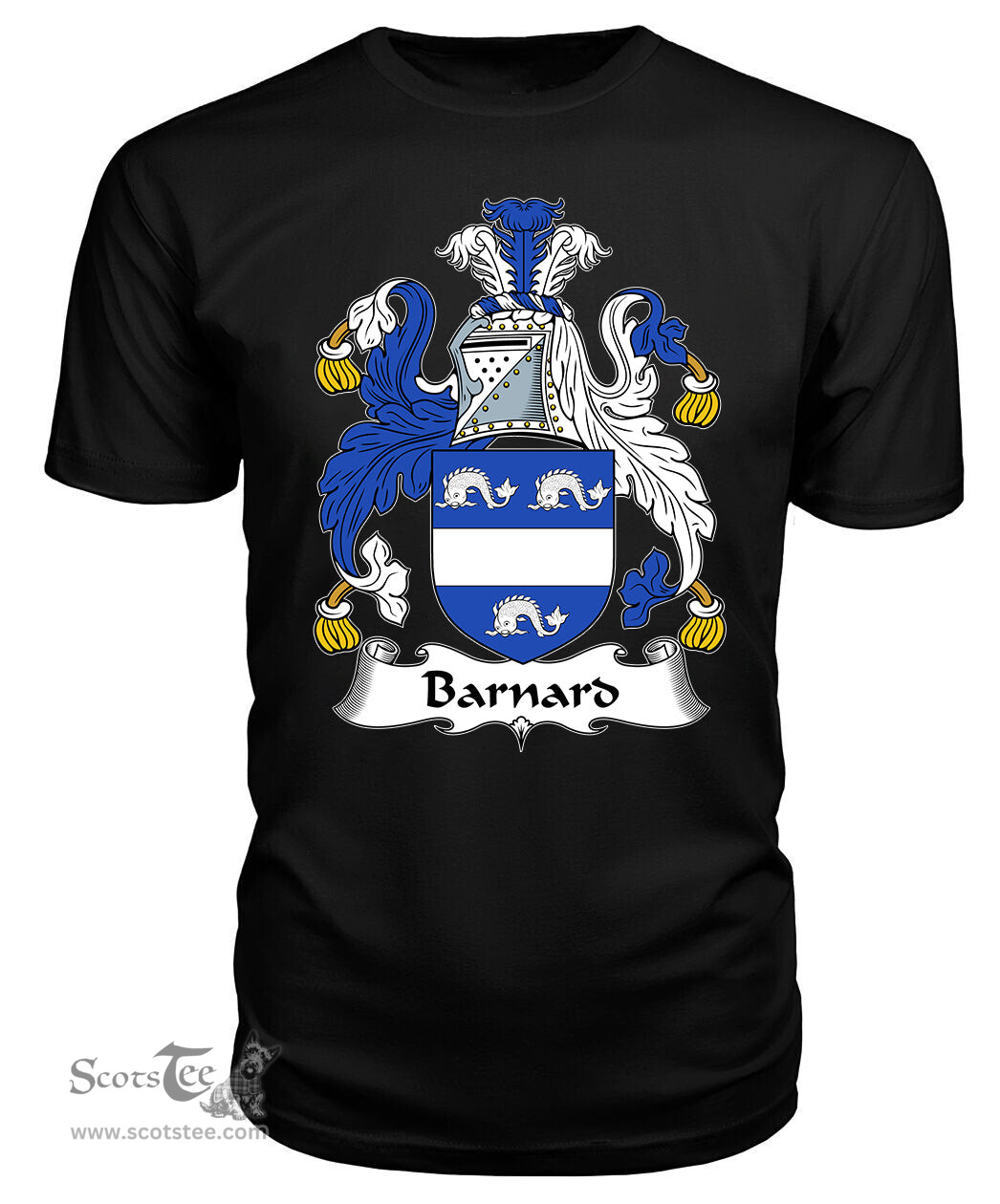 ScotsTee Barnard I Coat Of Arms Family Crest British Fleet T Shirt