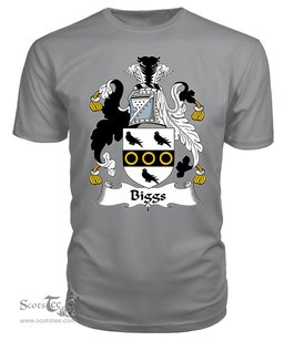 ScotsTee Bigg or Biggs Coat Of Arms Family Crest British Fleet T Shirt