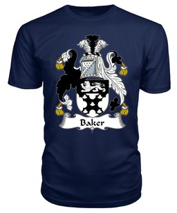 ScotsTee Baker Coat Of Arms Family Crest British Fleet T Shirt