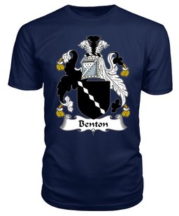 ScotsTee Benton Coat Of Arms Family Crest British Fleet T Shirt