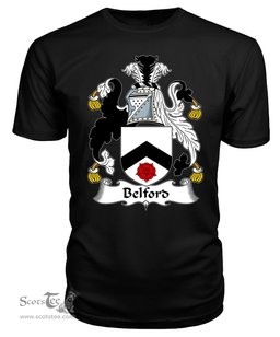 ScotsTee Belford Coat Of Arms Family Crest British Fleet T Shirt