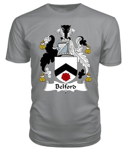 ScotsTee Belford Coat Of Arms Family Crest British Fleet T Shirt