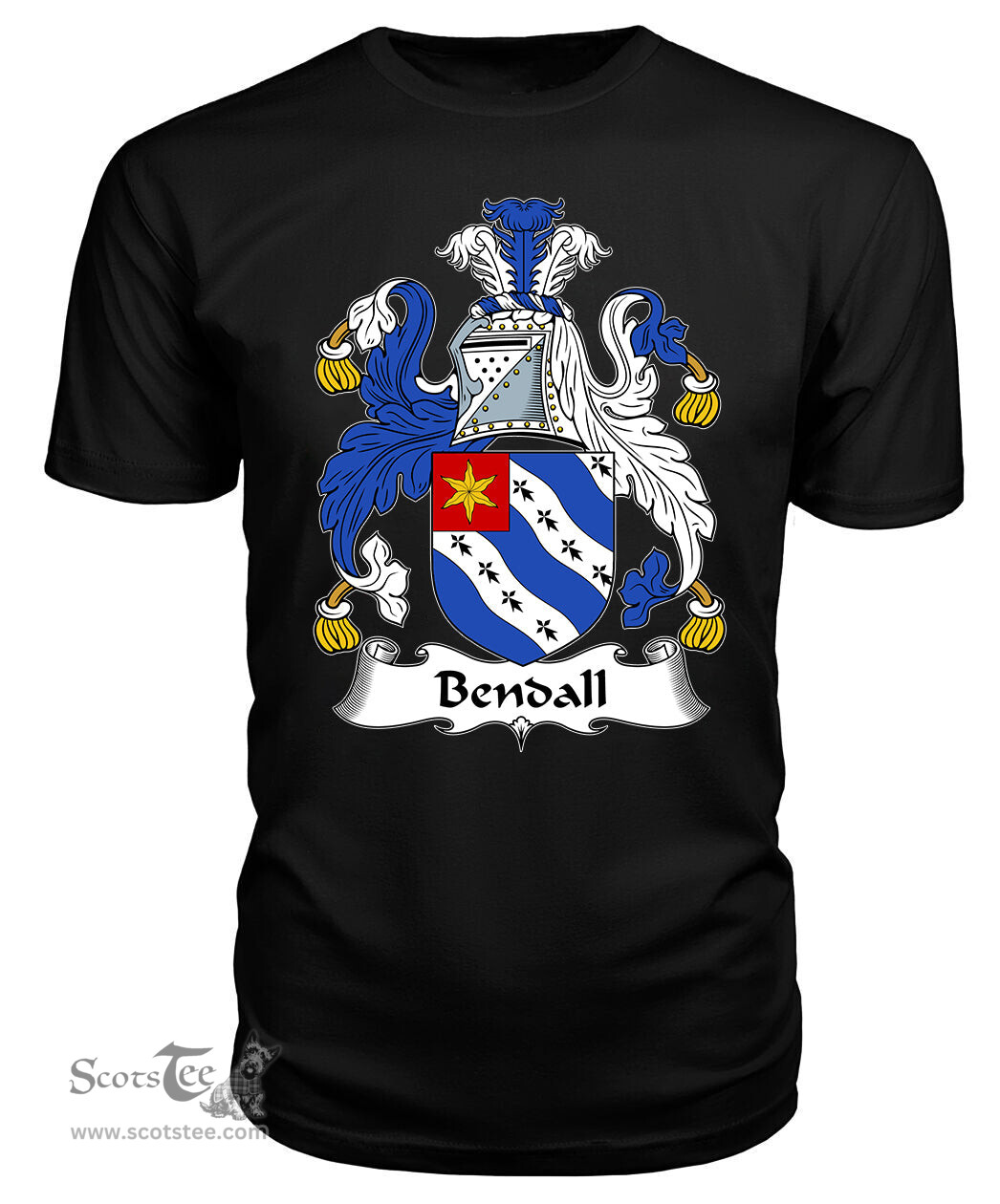 ScotsTee Bendall Coat Of Arms Family Crest British Fleet T Shirt