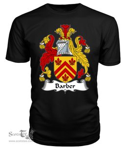 ScotsTee Barber Coat Of Arms Family Crest British Fleet T Shirt