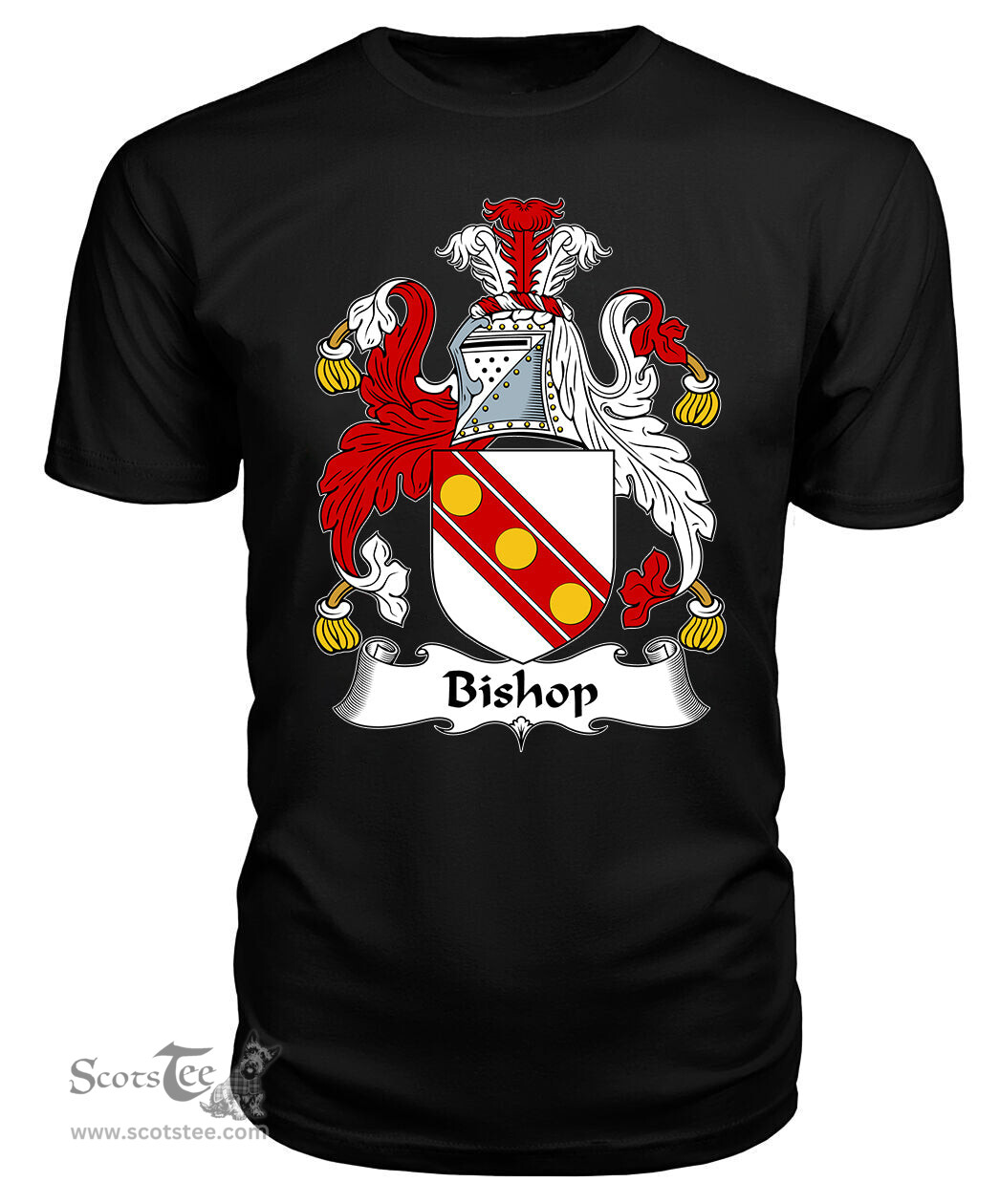 ScotsTee Bishop Coat Of Arms Family Crest British Fleet T Shirt