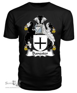 ScotsTee Banester Coat Of Arms Family Crest British Fleet T Shirt