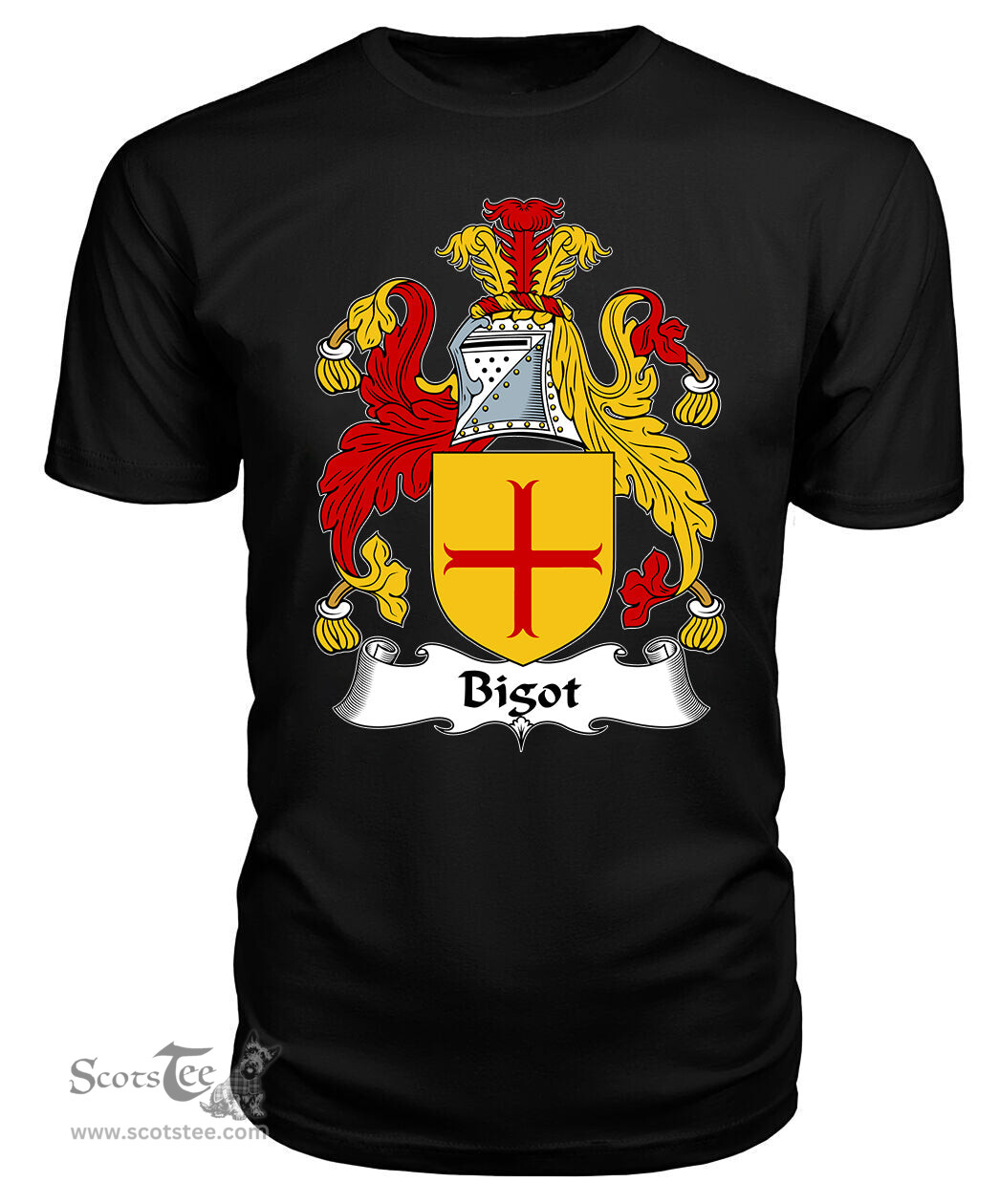 ScotsTee Bigot Coat Of Arms Family Crest British Fleet T Shirt