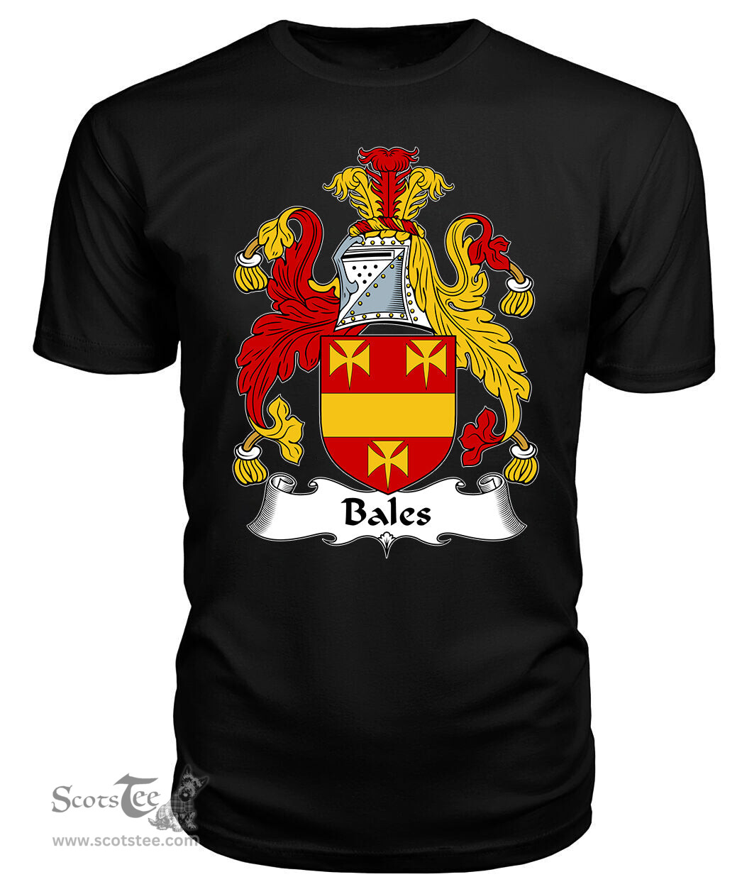 ScotsTee Bales Coat Of Arms Family Crest British Fleet T Shirt