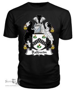 ScotsTee Baldwin (1662) Coat Of Arms Family Crest British Fleet T Shirt