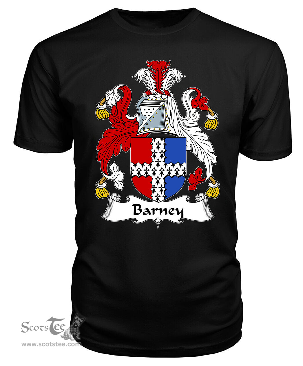 ScotsTee Barney Coat Of Arms Family Crest British Fleet T Shirt