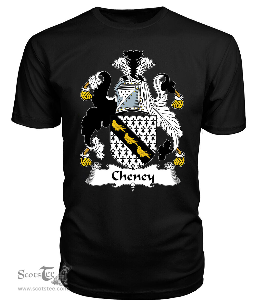 ScotsTee Cheney Coat Of Arms Family Crest British Fleet T Shirt