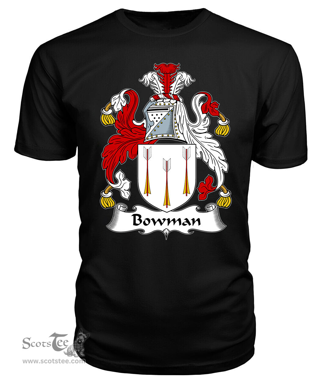 ScotsTee Bowman II Coat Of Arms Family Crest British Fleet T Shirt