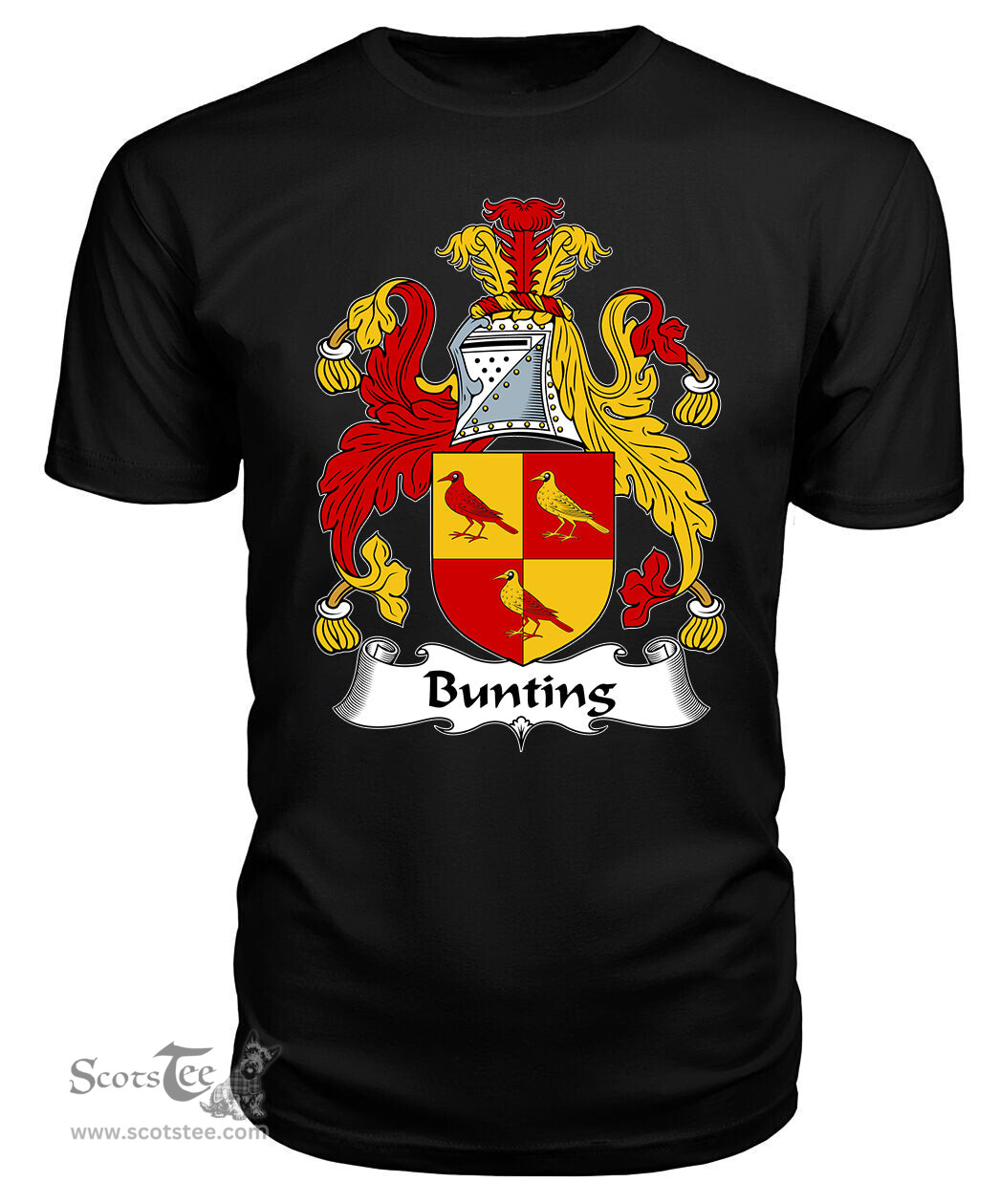 ScotsTee Bunting Coat Of Arms Family Crest British Fleet T Shirt