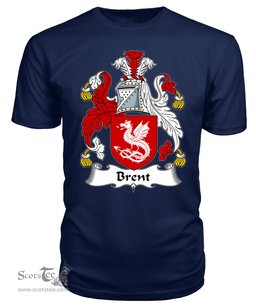 ScotsTee Brent Coat Of Arms Family Crest British Fleet T Shirt