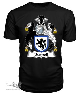 ScotsTee Burnell Coat Of Arms Family Crest British Fleet T Shirt