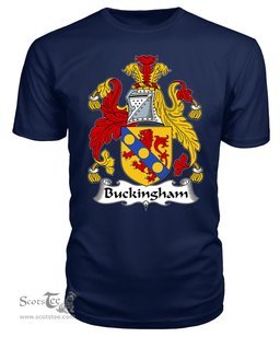 ScotsTee Buckingham Coat Of Arms Family Crest British Fleet T Shirt