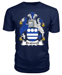 ScotsTee Bradwell Coat Of Arms Family Crest British Fleet T Shirt