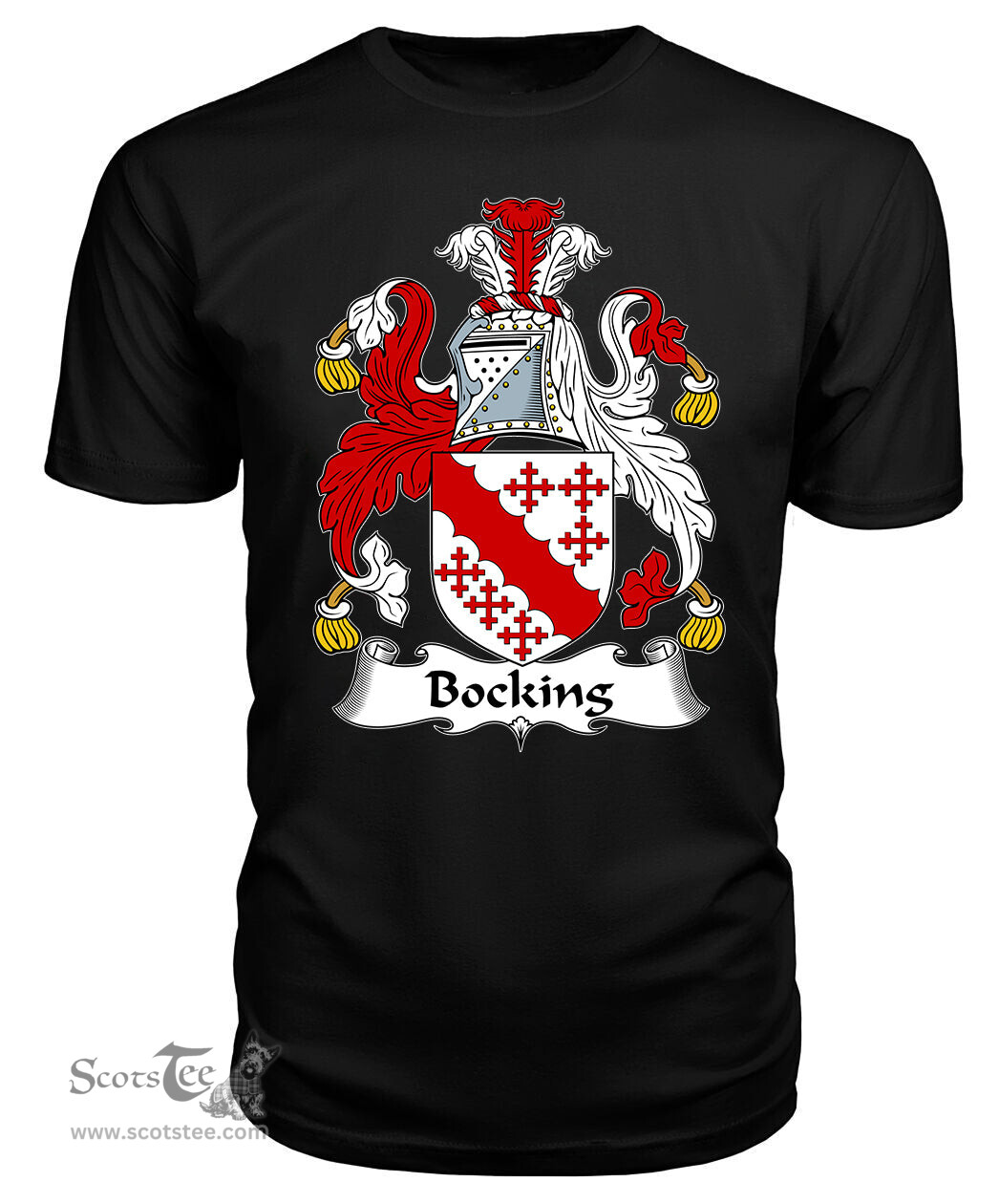 ScotsTee Bocking Coat Of Arms Family Crest British Fleet T Shirt