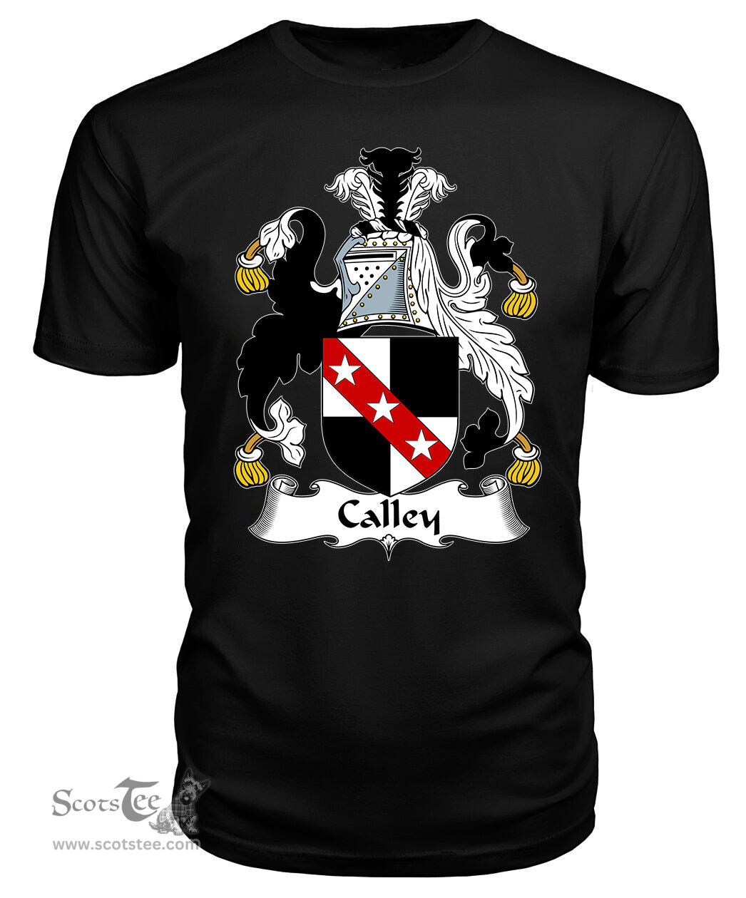 ScotsTee Calley Coat Of Arms Family Crest British Fleet T Shirt