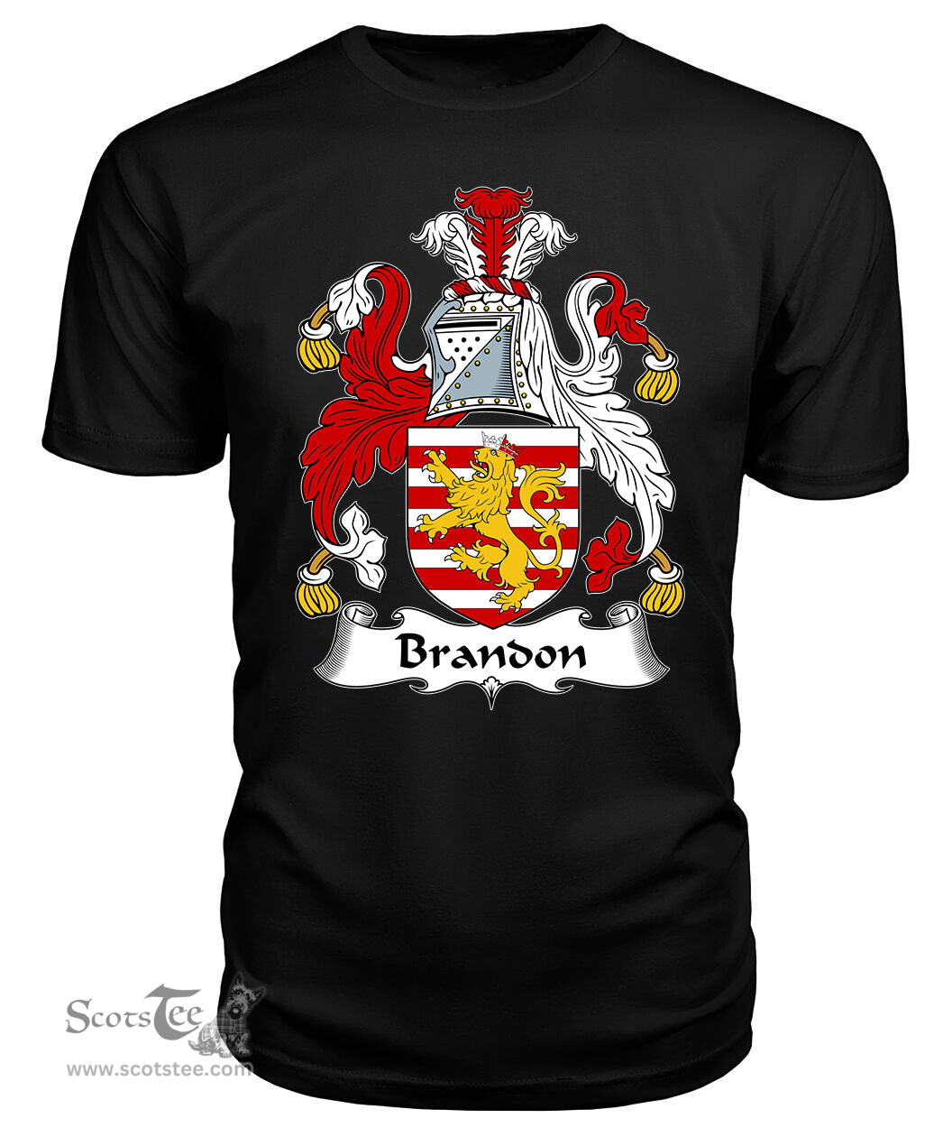 ScotsTee Brandon Coat Of Arms Family Crest British Fleet T Shirt