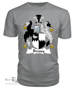 ScotsTee Bressy or Bressey Coat Of Arms Family Crest British Fleet T Shirt