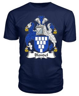 ScotsTee Blondel or Blundell Coat Of Arms Family Crest British Fleet T Shirt