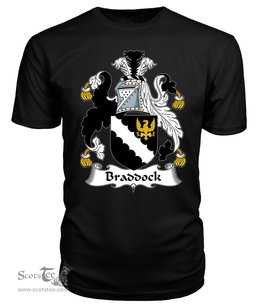 ScotsTee Braddock Coat Of Arms Family Crest British Fleet T Shirt