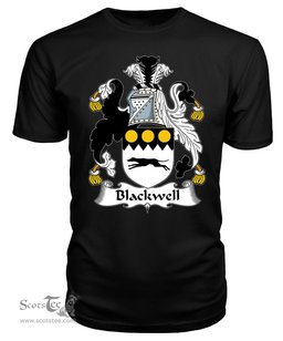 ScotsTee Blackwell or Blackwall Coat Of Arms Family Crest British Fleet T Shirt