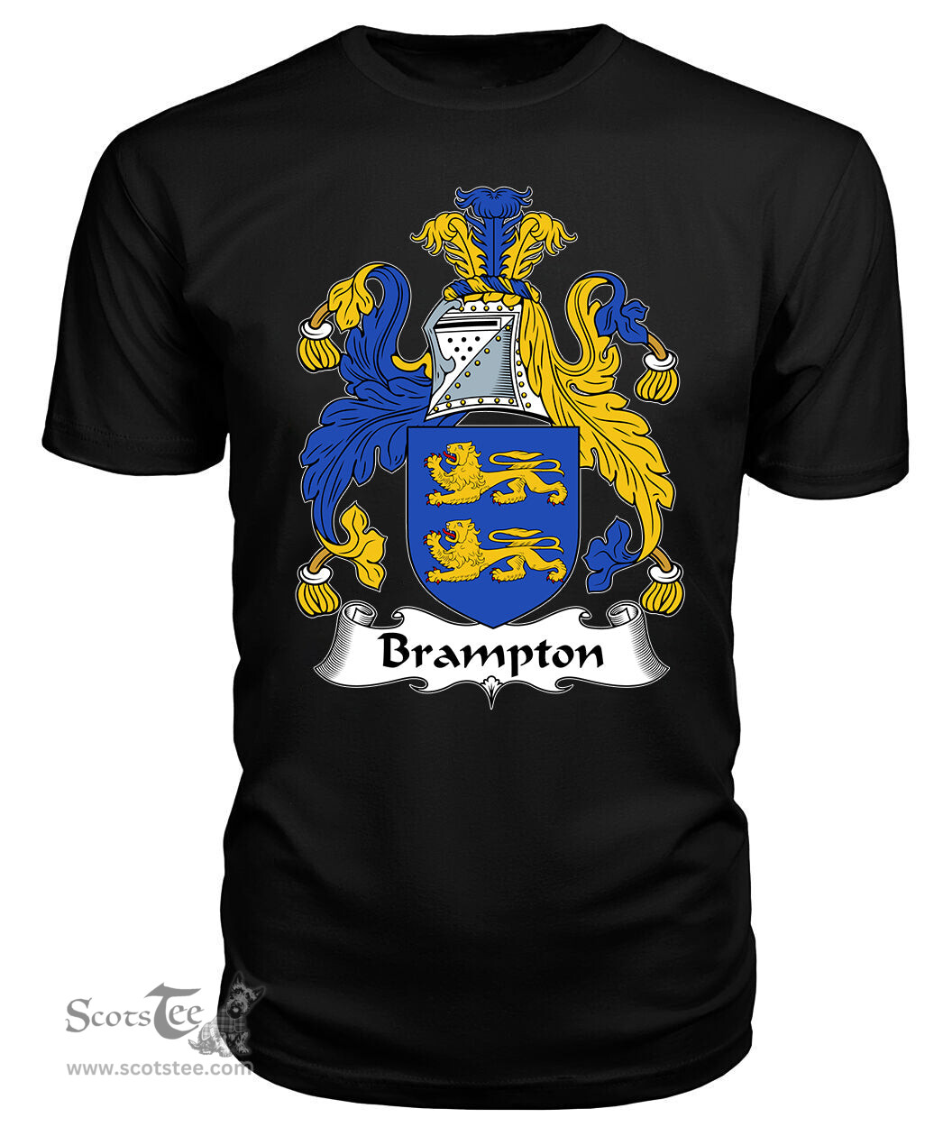 ScotsTee Brampton Coat Of Arms Family Crest British Fleet T Shirt