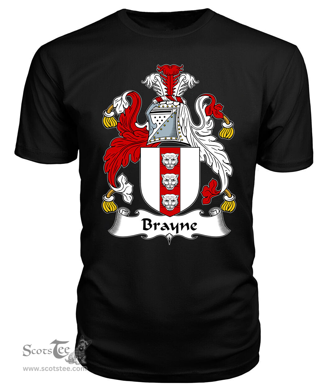 ScotsTee Brayne Coat Of Arms Family Crest British Fleet T Shirt