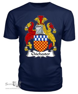 ScotsTee Chichester Coat Of Arms Family Crest British Fleet T Shirt