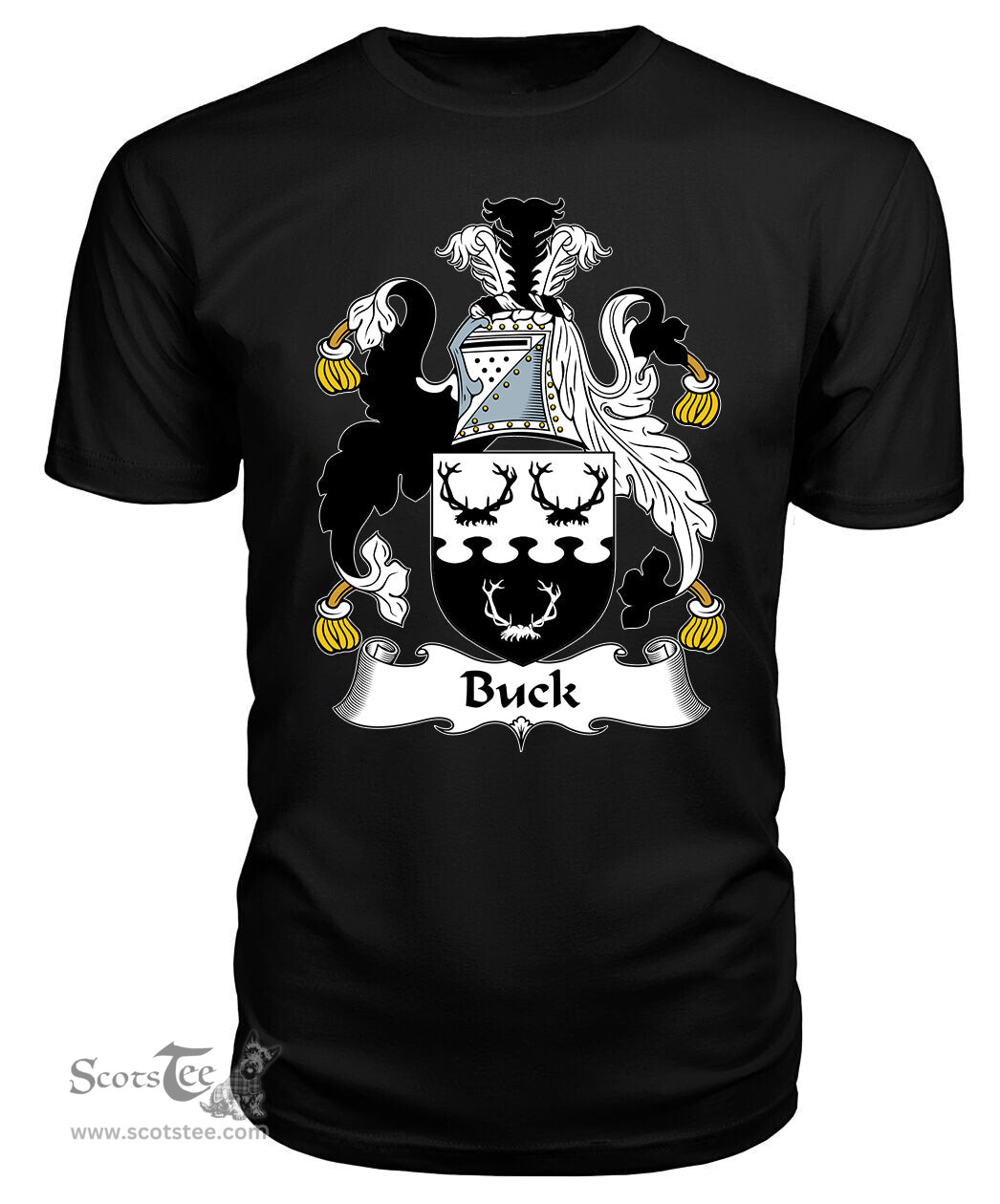 ScotsTee Buck Coat Of Arms Family Crest British Fleet T Shirt