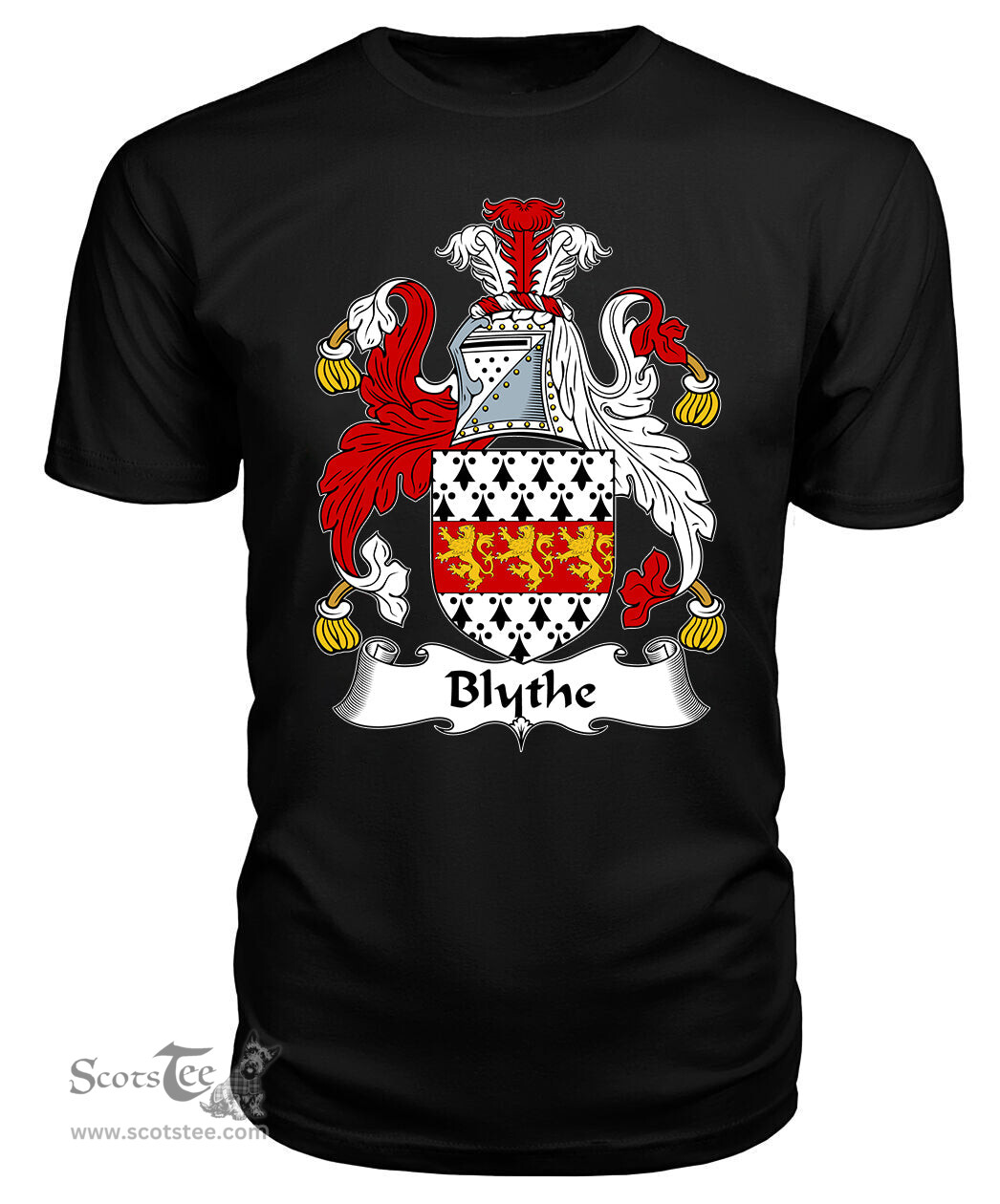 ScotsTee Blithe or Blythe Coat Of Arms Family Crest British Fleet T Shirt