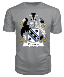 ScotsTee Brown Coat Of Arms Family Crest British Fleet T Shirt