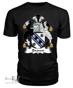 ScotsTee Brown Coat Of Arms Family Crest British Fleet T Shirt