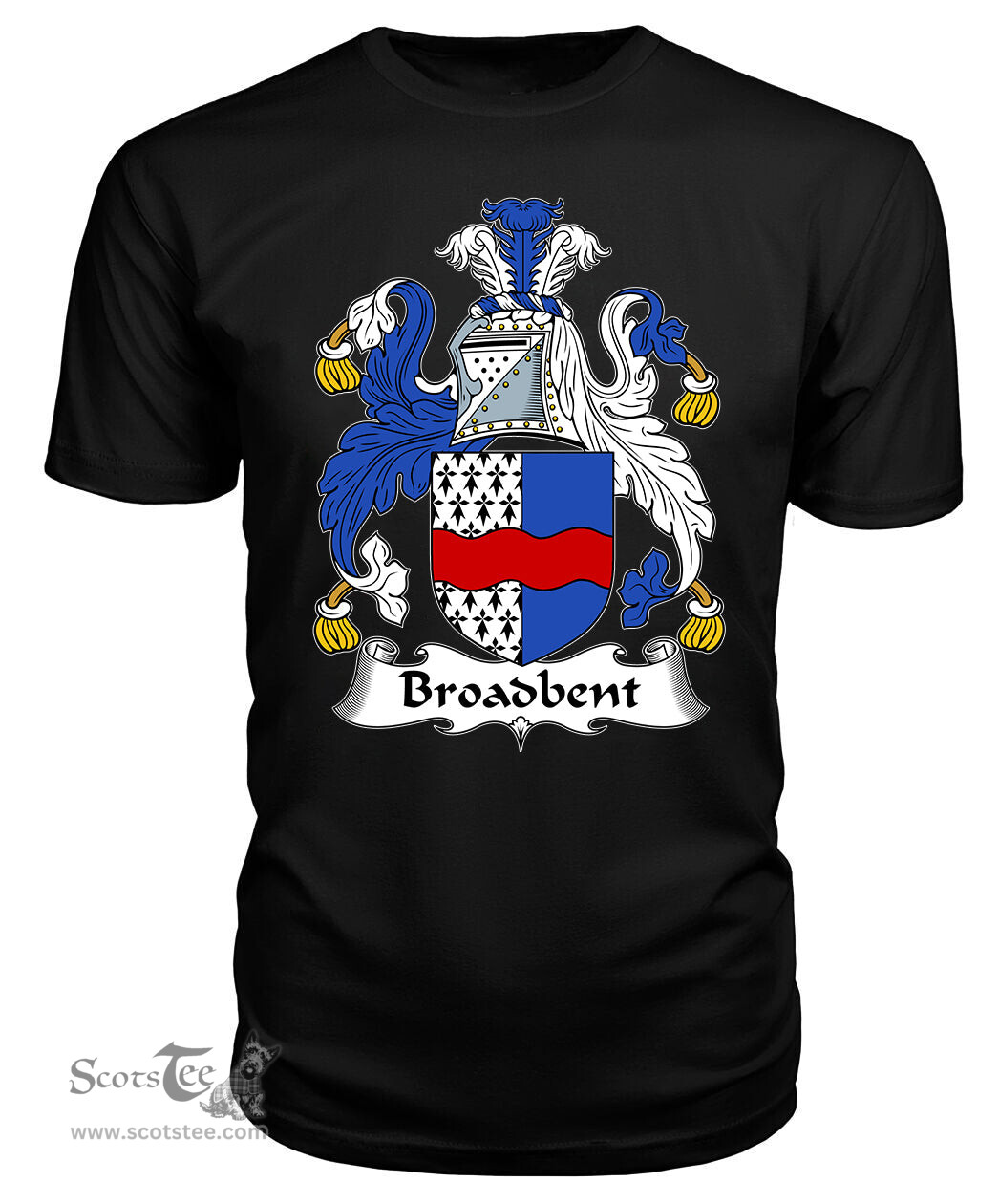 ScotsTee Broadbent Coat Of Arms Family Crest British Fleet T Shirt